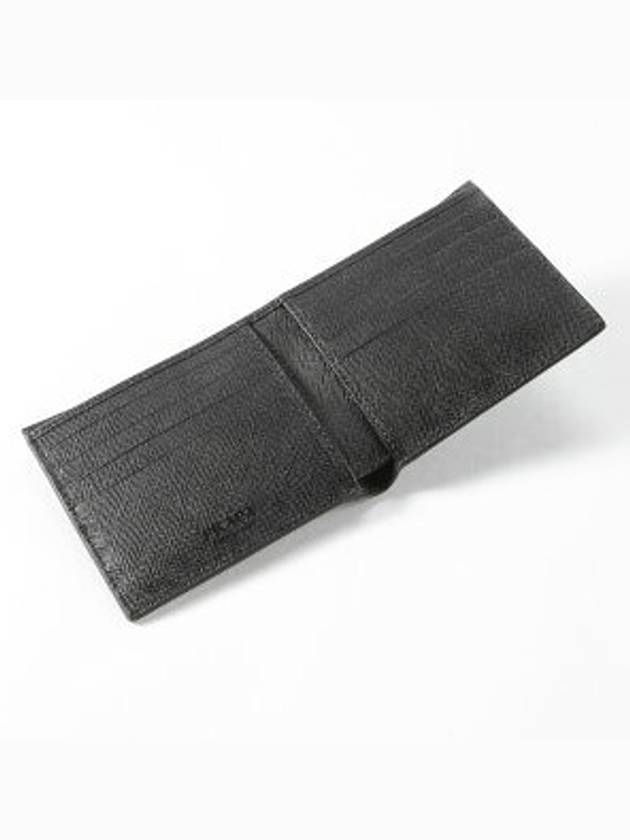 Saffiano Leather Half Wallet Black - PRADA - BALAAN 4