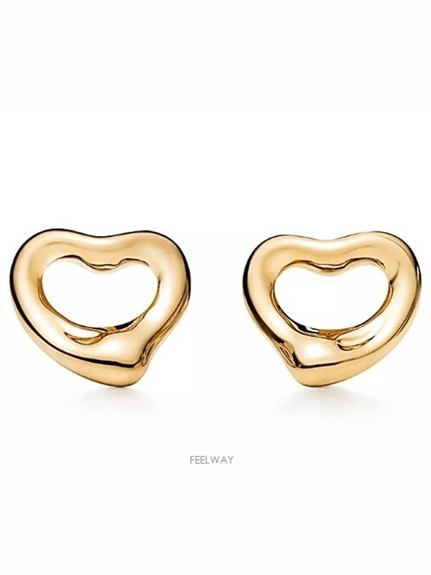 Elsa Peretti Open Heart Earrings Gold - TIFFANY & CO. - BALAAN 2