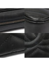 447632 Black Matelasse Chevron Gold Plated GG Marmont Small Chain Shoulder Bag - GUCCI - BALAAN 6