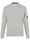 Men's Lens Waffen Diagonal Sweatshirt Gray - CP COMPANY - BALAAN.