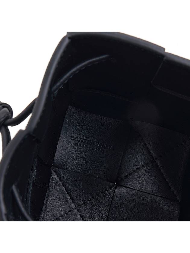 Cassette Intrecciato Mini Bucket Bag Black - BOTTEGA VENETA - BALAAN 11