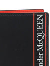 striped logo bifold wallet black - ALEXANDER MCQUEEN - BALAAN 5