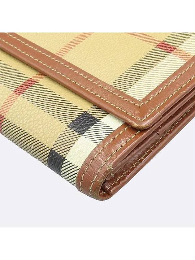 Nova Check PVC Vintage Long Wallet - BURBERRY - BALAAN 4