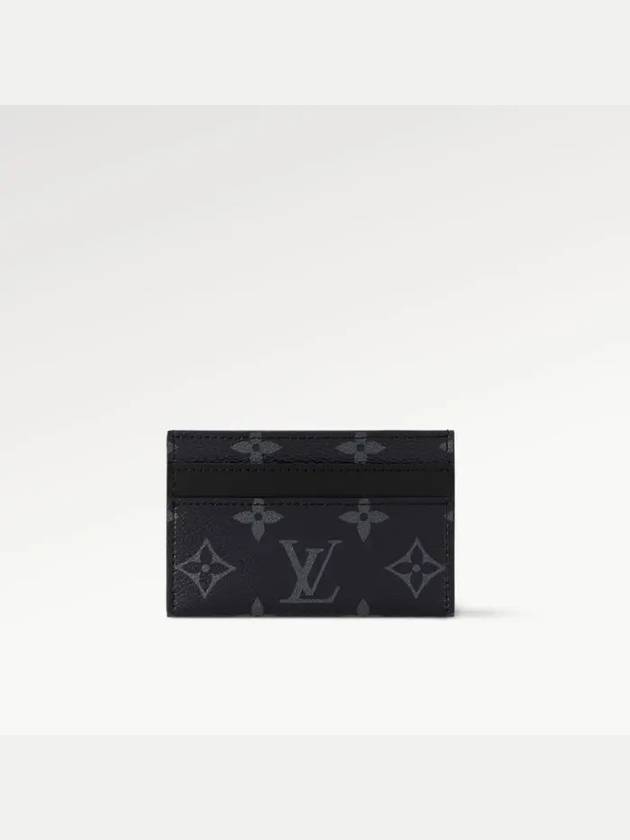 Monogram Eclipse Double Card Wallet Black - LOUIS VUITTON - BALAAN 2