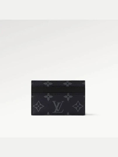 Monogram Eclipse Double Card Wallet Black - LOUIS VUITTON - BALAAN 2