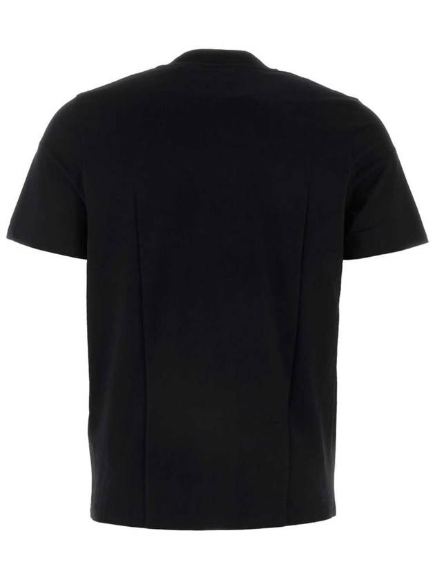 Classic Crew Neck Cotton Short Sleeve T-Shirt Black - JIL SANDER - BALAAN 3