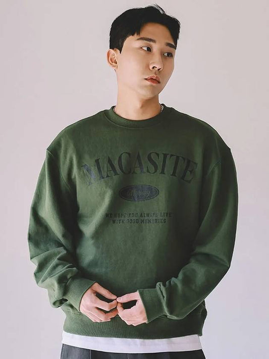 Arch Logo Sweatshirt Khaki - MACASITE - BALAAN 2