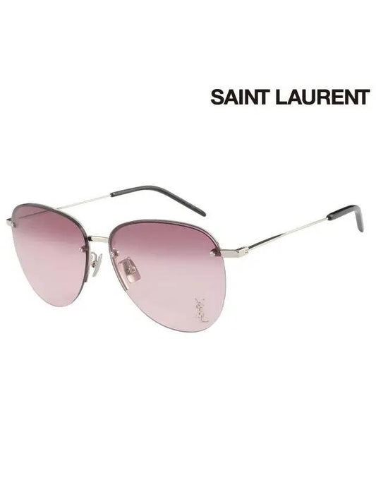 Sunglasses SL328K M 006 Round Metal Women s - SAINT LAURENT - BALAAN 2