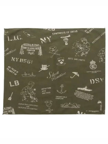 24 Printed Bandana B Olive NY 24S1H036 OR475 BD010D - ENGINEERED GARMENTS - BALAAN 1