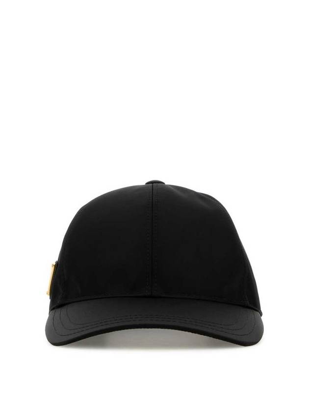 Triangle Logo Re Nylon Ball Cap Black - PRADA - BALAAN 2