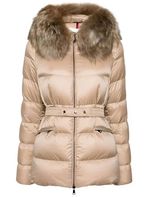 BOED fur quilting padded jacket beige 1A000 95 595FE 239 - MONCLER - BALAAN 1