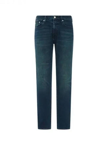 PS washed tapered denim pants dark indigo 270128 - PAUL SMITH - BALAAN 1