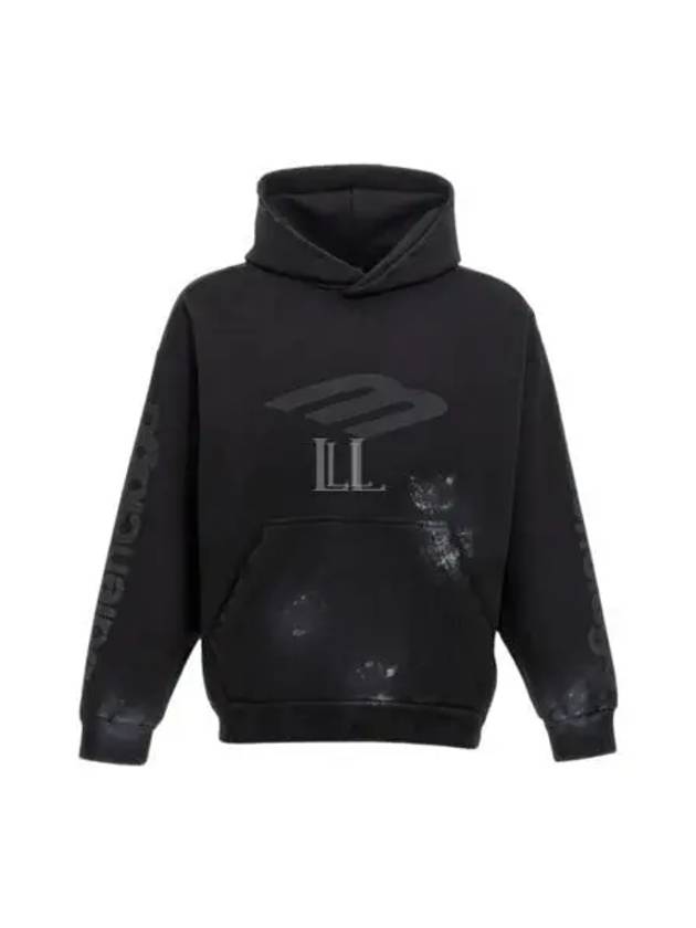 Logo Print Hoodie Black - BALENCIAGA - BALAAN 2