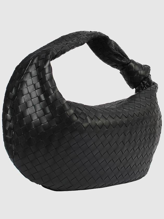 Jodie Intreciato Tote Bag Black - BOTTEGA VENETA - BALAAN 4