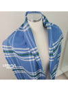 Blue Blanket Check Cashmere Muffler H259031S 100 - HERMES - BALAAN 4