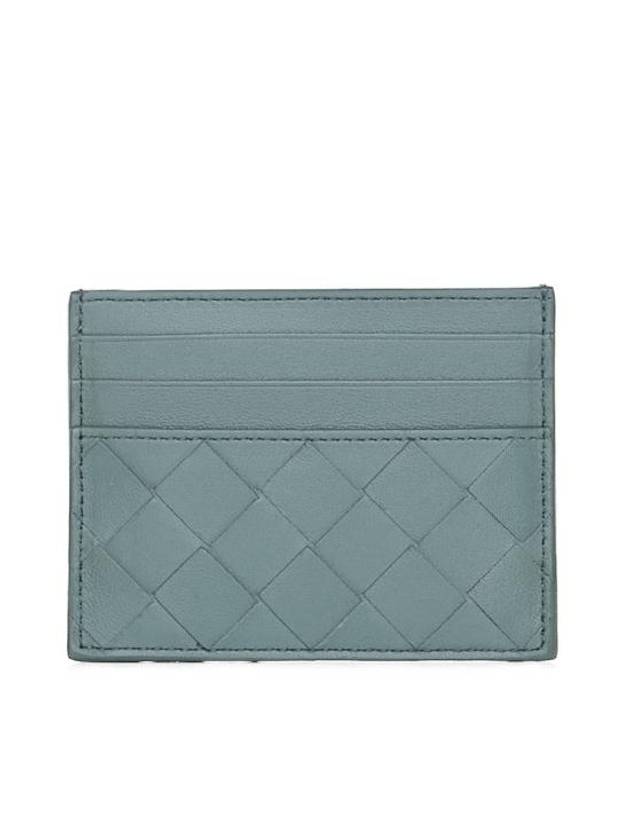 Intrecciato Leather Card Wallet Aloe - BOTTEGA VENETA - BALAAN 1