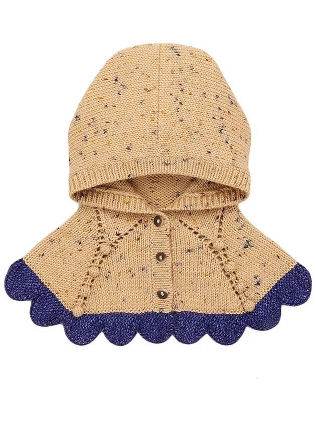 Kids Scallop Capelet Camel Confetti MP175023 290 - MISHA&PUFF - BALAAN 1