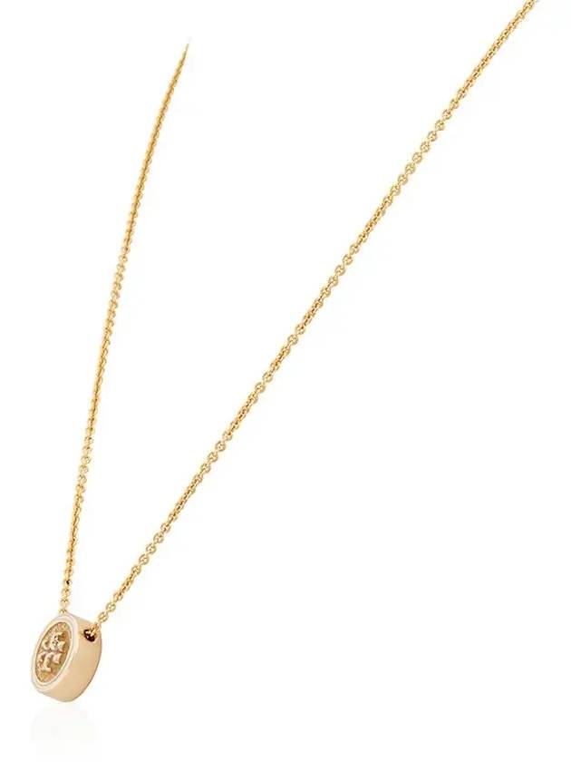 Kira Guilloche Pendant Necklace Gold - TORY BURCH - BALAAN 5