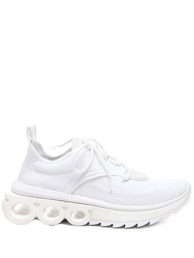 Running Nima Knit Low Top Sneakers White - SALVATORE FERRAGAMO - BALAAN 2