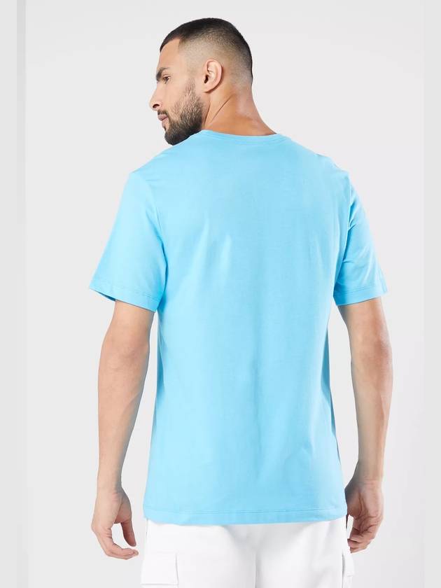 Men's Sportswear Swoosh Short Sleeve T-Shirt Blue - NIKE - BALAAN 3