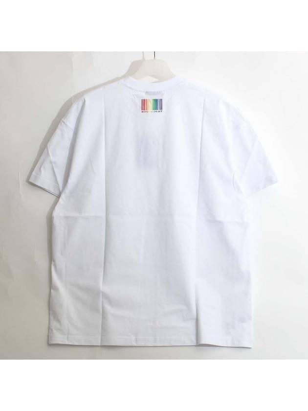 Rainbow Barcode Short Sleeve T-Shirt White - VETEMENTS - BALAAN 3