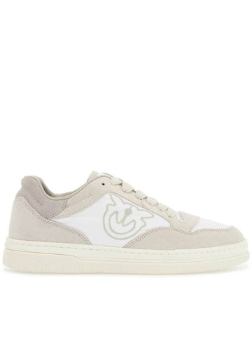 casual and elegant beige leather sneakers mandy 10 - PINKO - BALAAN 1