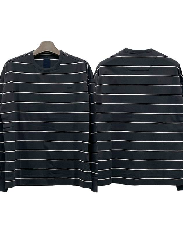 Cotton Stripe Long Sleeve T-shirt Gray (JC3741P043) - JUUN.J - BALAAN 1