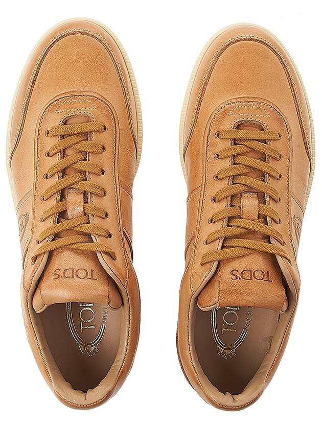 leather low-top sneakers brown - TOD'S - BALAAN.