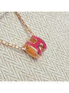 Mini Pop H Pendant Necklace Rose Gold - HERMES - BALAAN 5