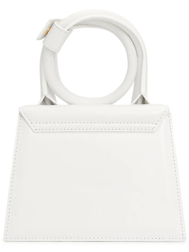 Le Chiquito Noeud Coiled Leather Tote Bag White - JACQUEMUS - BALAAN 5