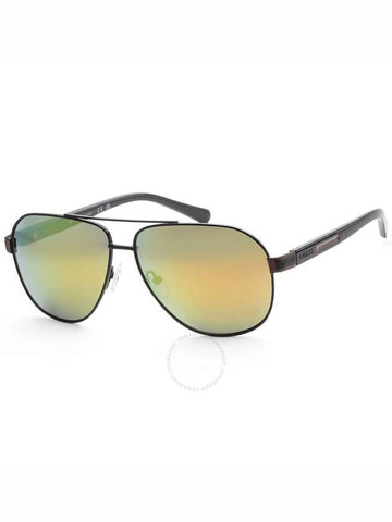 Guess Factory Snoke Pilot Men's Sunglasses GF0247 01A 61 - GUESS - BALAAN 1