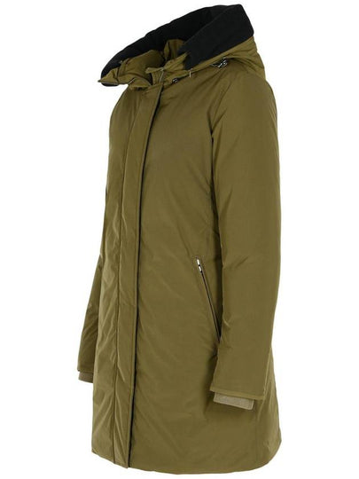 Woolrich 'Touch' Green Polyester Parka - WOOLRICH - BALAAN 2