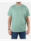 Organic Cotton Short Sleeve T-Shirt Light Green - STONE ISLAND - BALAAN 2