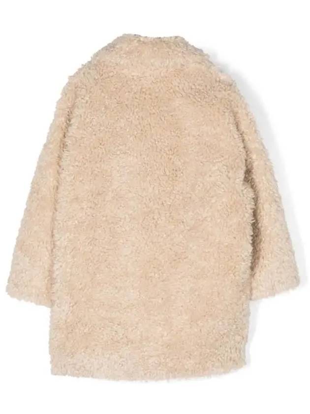 MM6 Margiela Kids Eco Fur Teddy Coat Beige - MAISON MARGIELA - BALAAN 3