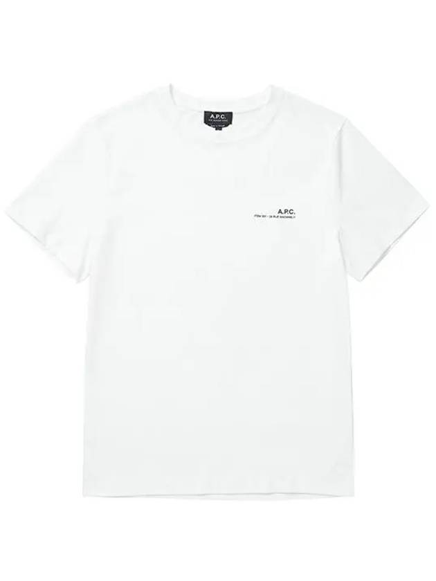 Men's Item Logo Cotton Short Sleeve T-Shirt White - A.P.C. - BALAAN 3