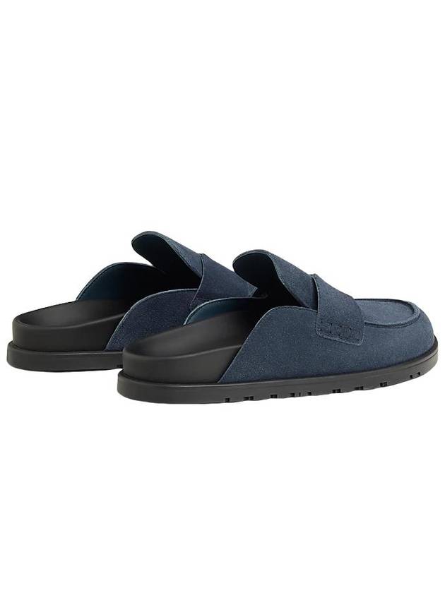 Go Suede Bloafers Blue Celeste - HERMES - BALAAN 3