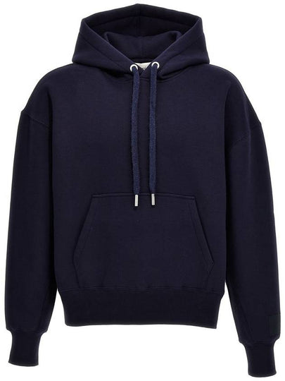 Label Hoodie Navy - AMI - BALAAN 2