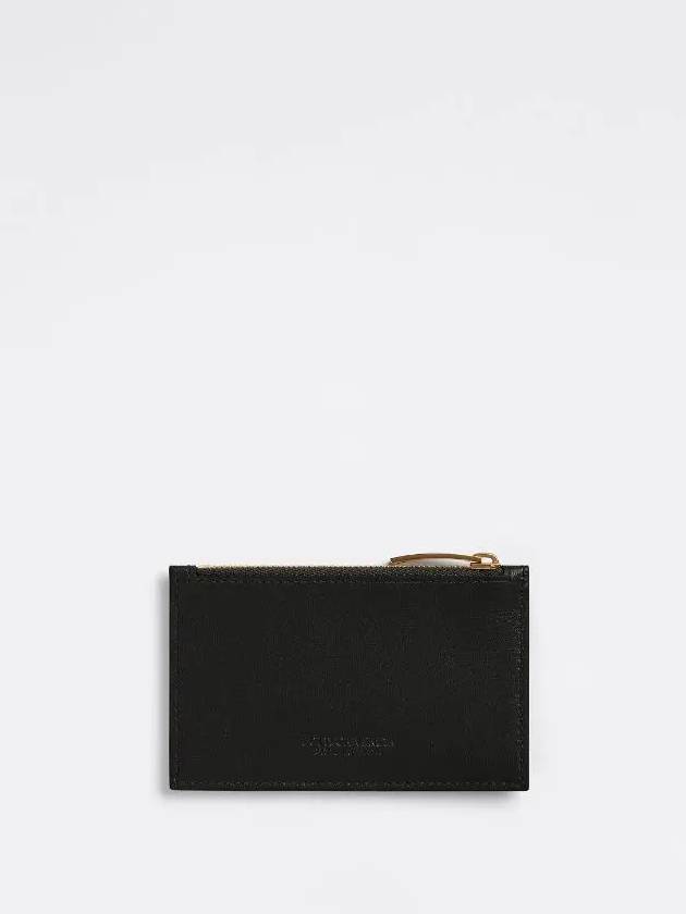 Intrecciato Zipper Card Wallet Black - BOTTEGA VENETA - BALAAN 3