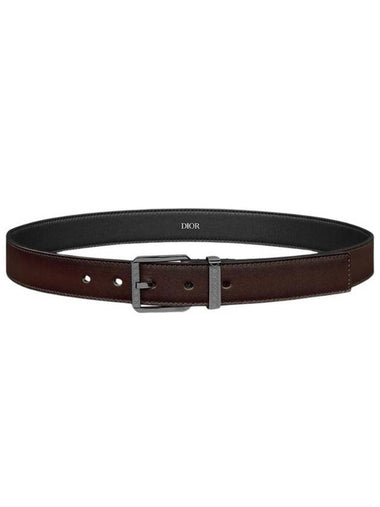 30mm belt brown smooth calfskin 4479RUVJE H45E - DIOR - BALAAN 1