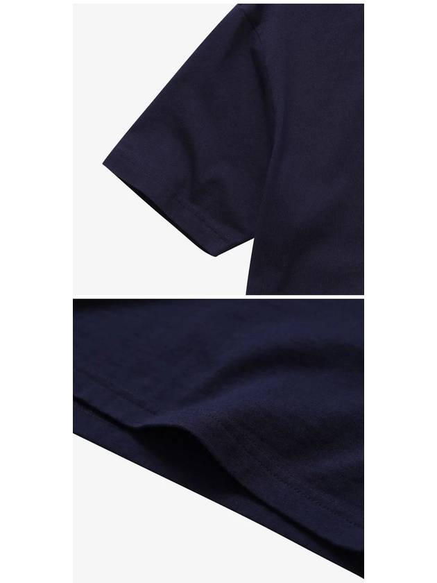 ORB Logo Cotton Short Sleeve T-Shirt Navy - VIVIENNE WESTWOOD - BALAAN 4