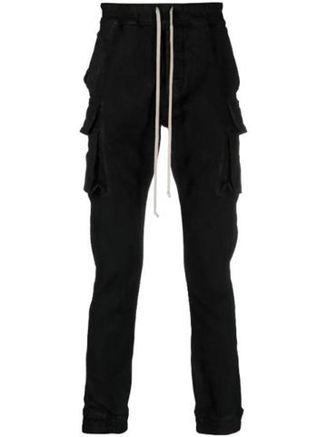 Men's Drawstring Straight Pants Black - RICK OWENS - BALAAN 1