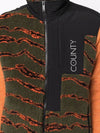 County of Milan camouflage print pile zipup gilet - MARCELO BURLON - BALAAN 4