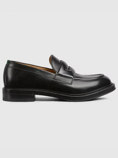 Web Leather Loafer Black - GUCCI - BALAAN 2