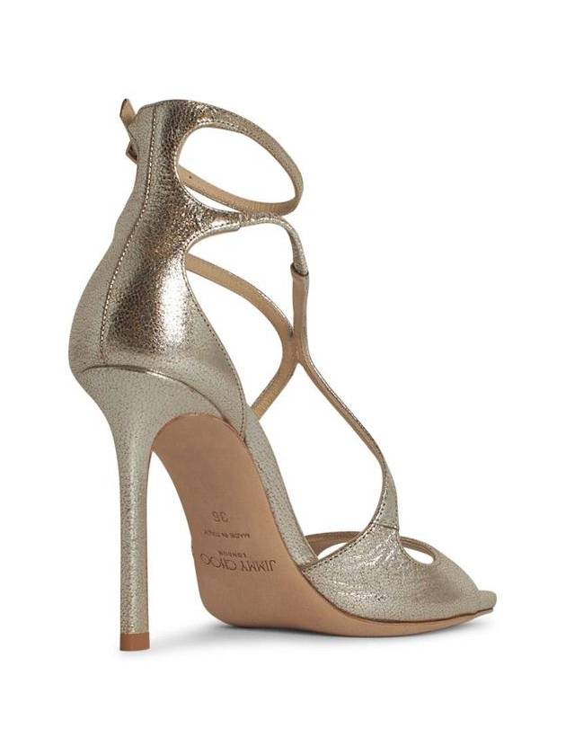 Jimmy Choo 'Azia' Silver Leather Sandals - JIMMY CHOO - BALAAN 3