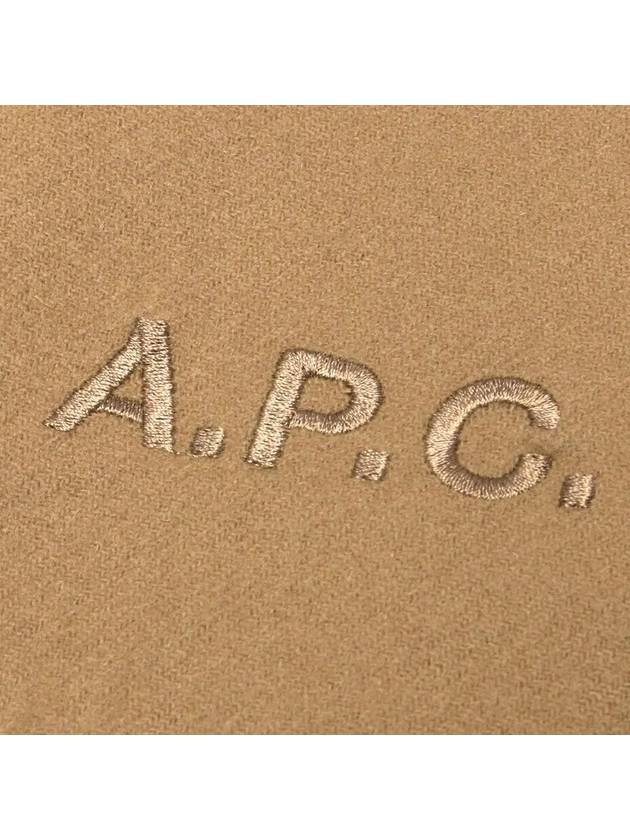 Ambroise Embroidered Muffler Camel - A.P.C. - BALAAN 5