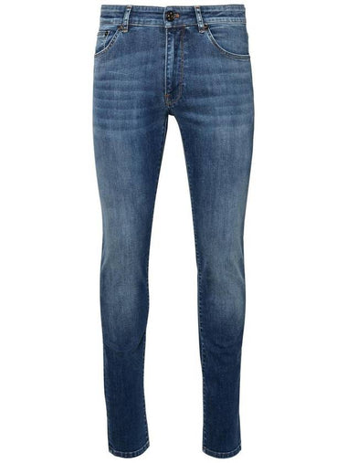 Pt05 Blue Cotton Blend Jeans - PT05 - BALAAN 1