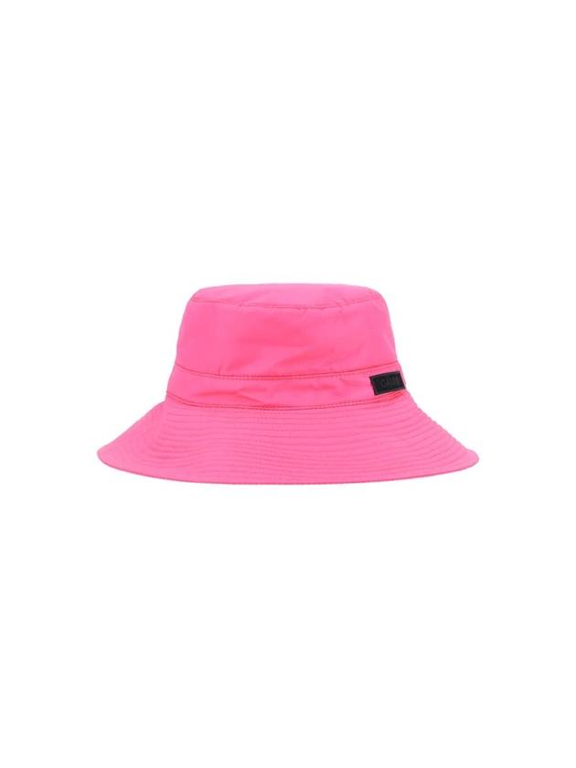 Recycled Tech Bucket Hat Pink - GANNI - BALAAN 1