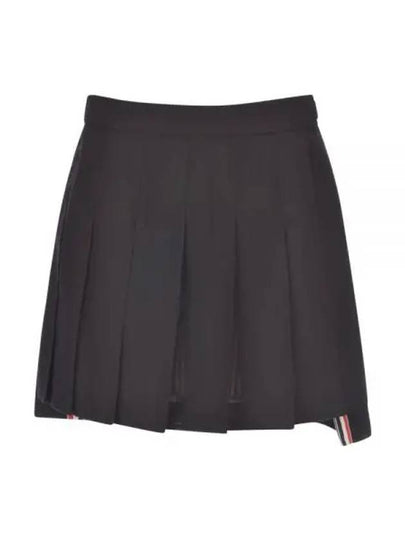 Wool Fresco Pleated Mini Skirt FGC402V 00473 001 - THOM BROWNE - BALAAN 2