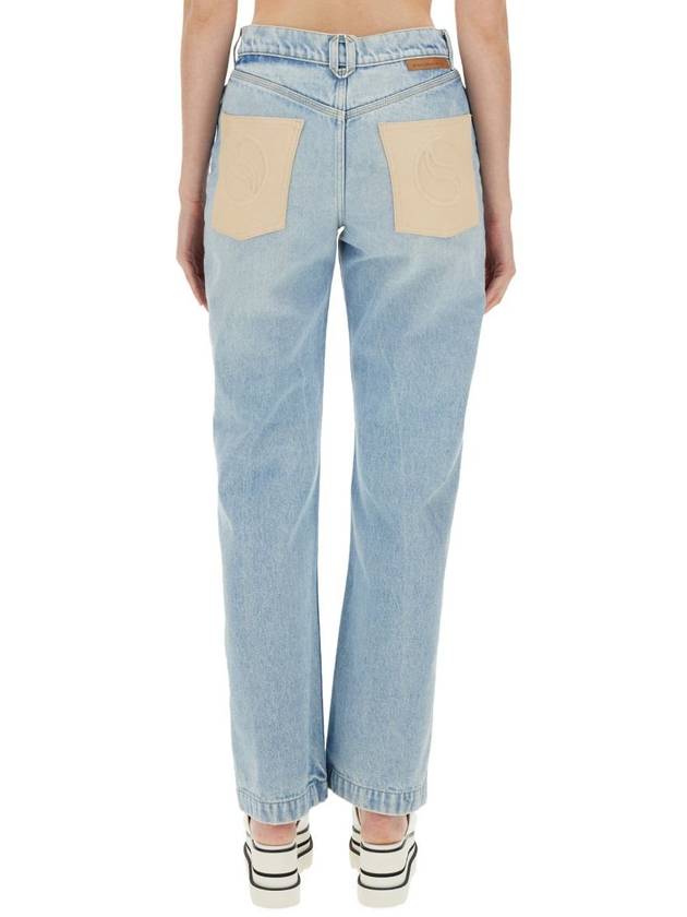 Denim Straight Pants 6D0192 3SPH614699 DENIM - STELLA MCCARTNEY - BALAAN 4