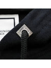 Back Embroidery Logo Cotton Hoodie Black - WOOYOUNGMI - BALAAN 7